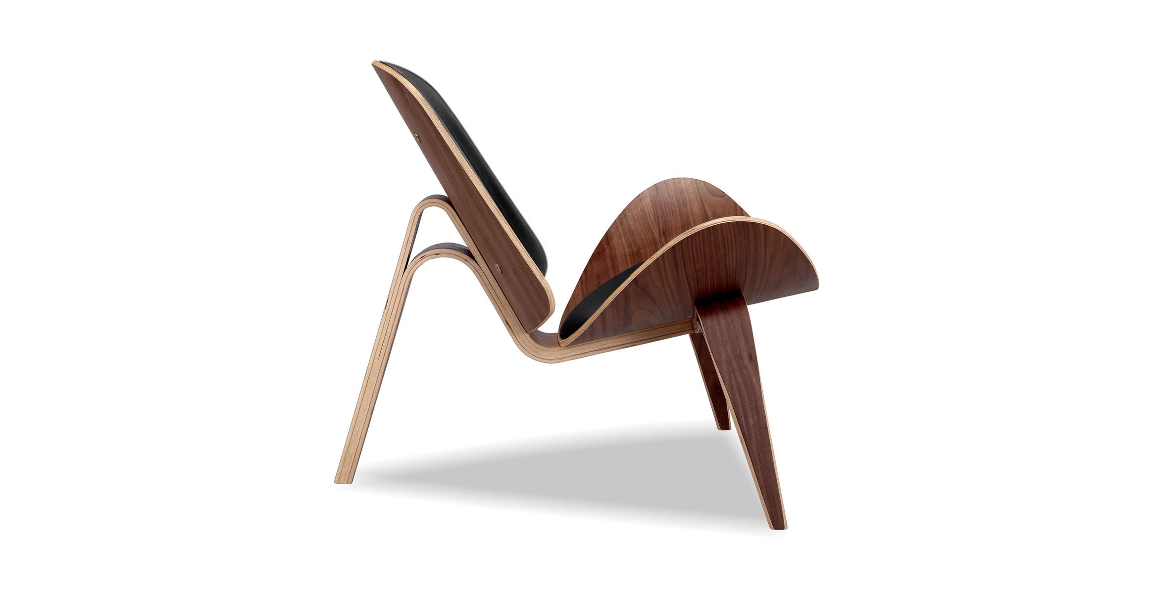 Shell Chair — Black leather