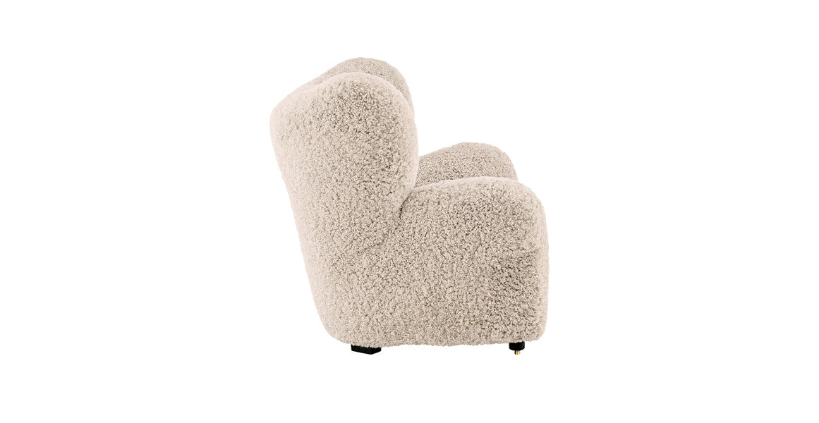 The Tired Man Sheepskin Lounge Chair & Footstool