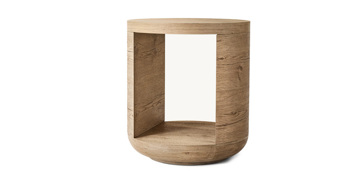 Lumora Round Solid Wood Side Table