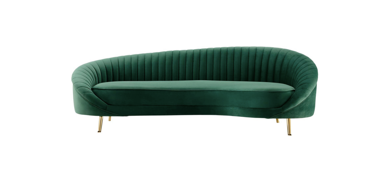 Camber Channel Tufted Performance Velvet Sofa