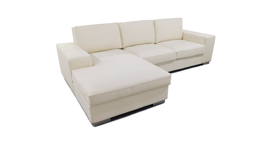 Cloudy Aniline Leather Sectional Sofa