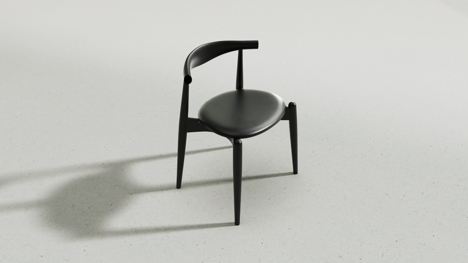 Archway Chair, Black Wood