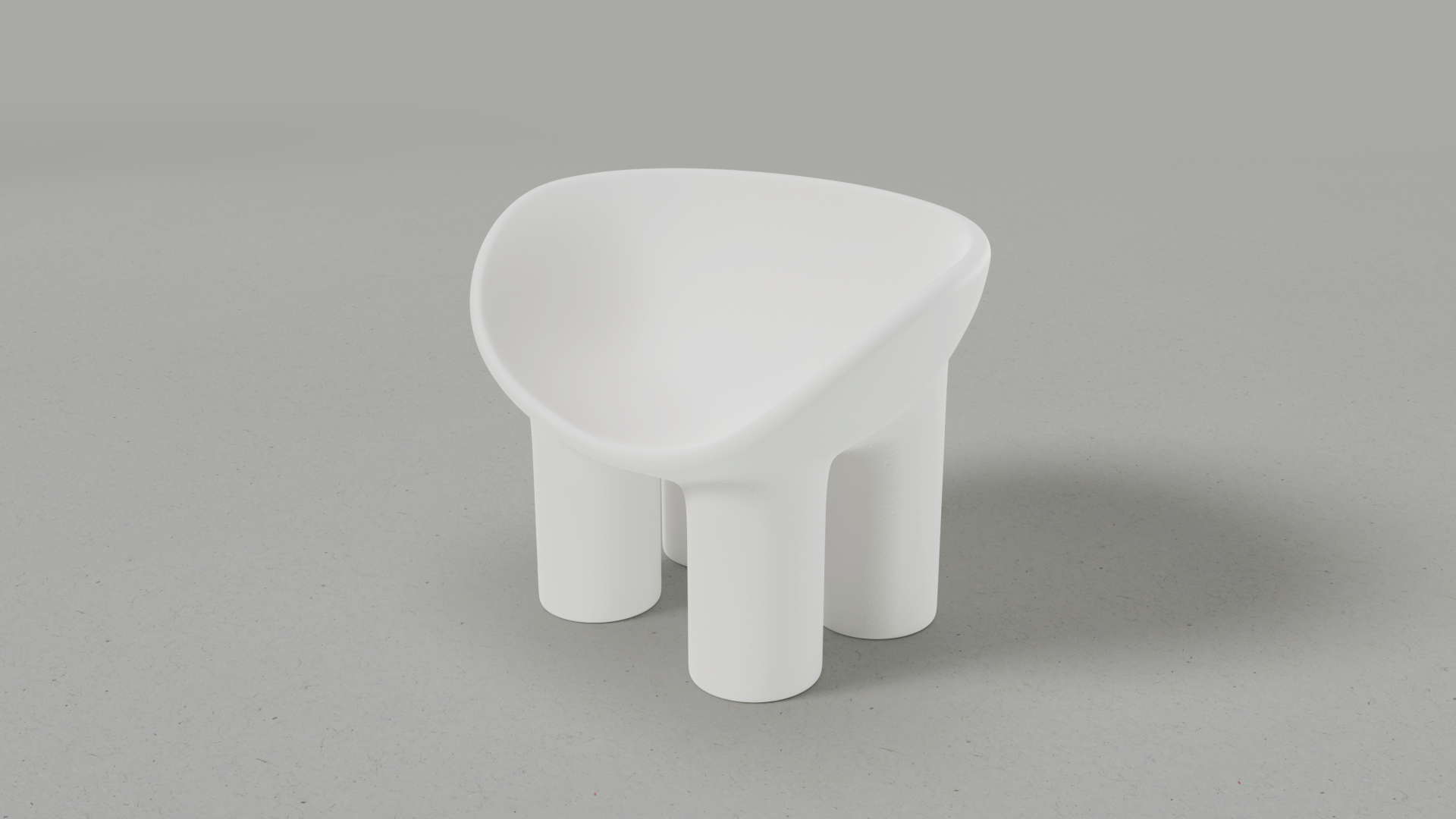 Big Bowl Chair, White