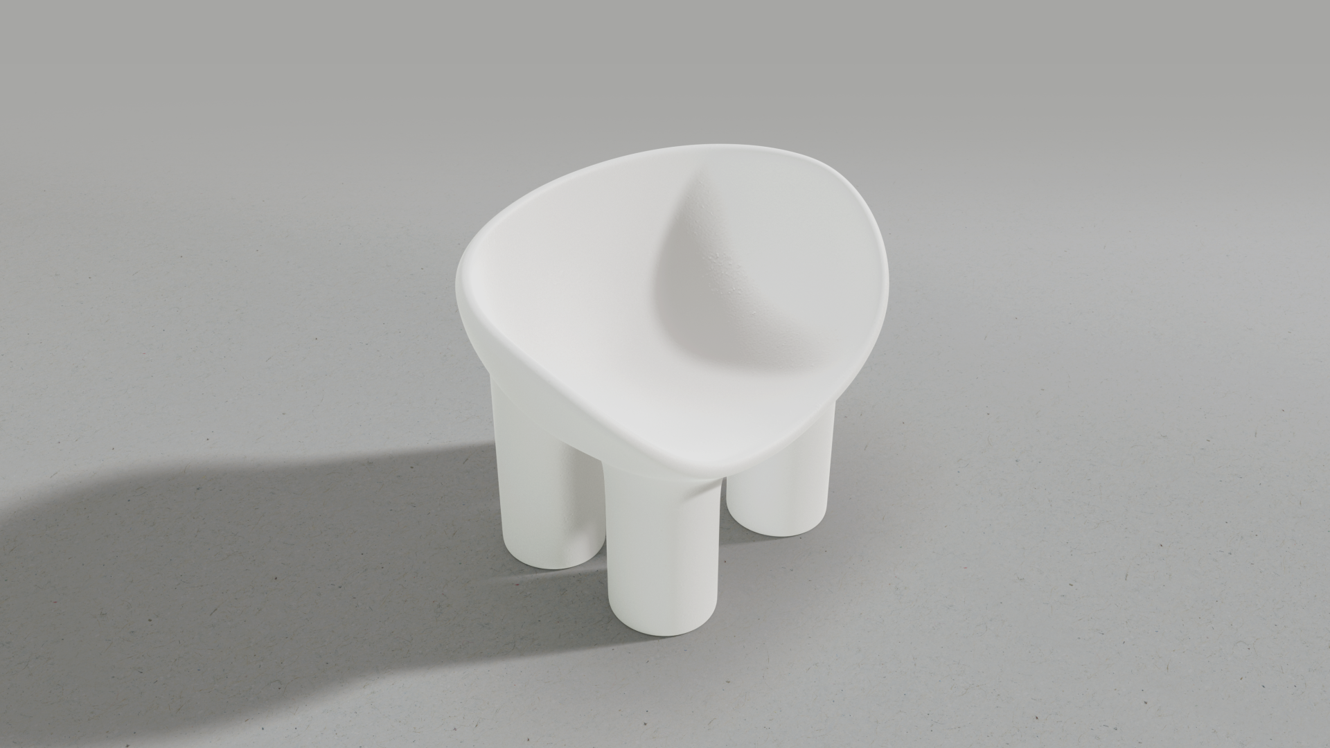 Big Bowl Chair, White