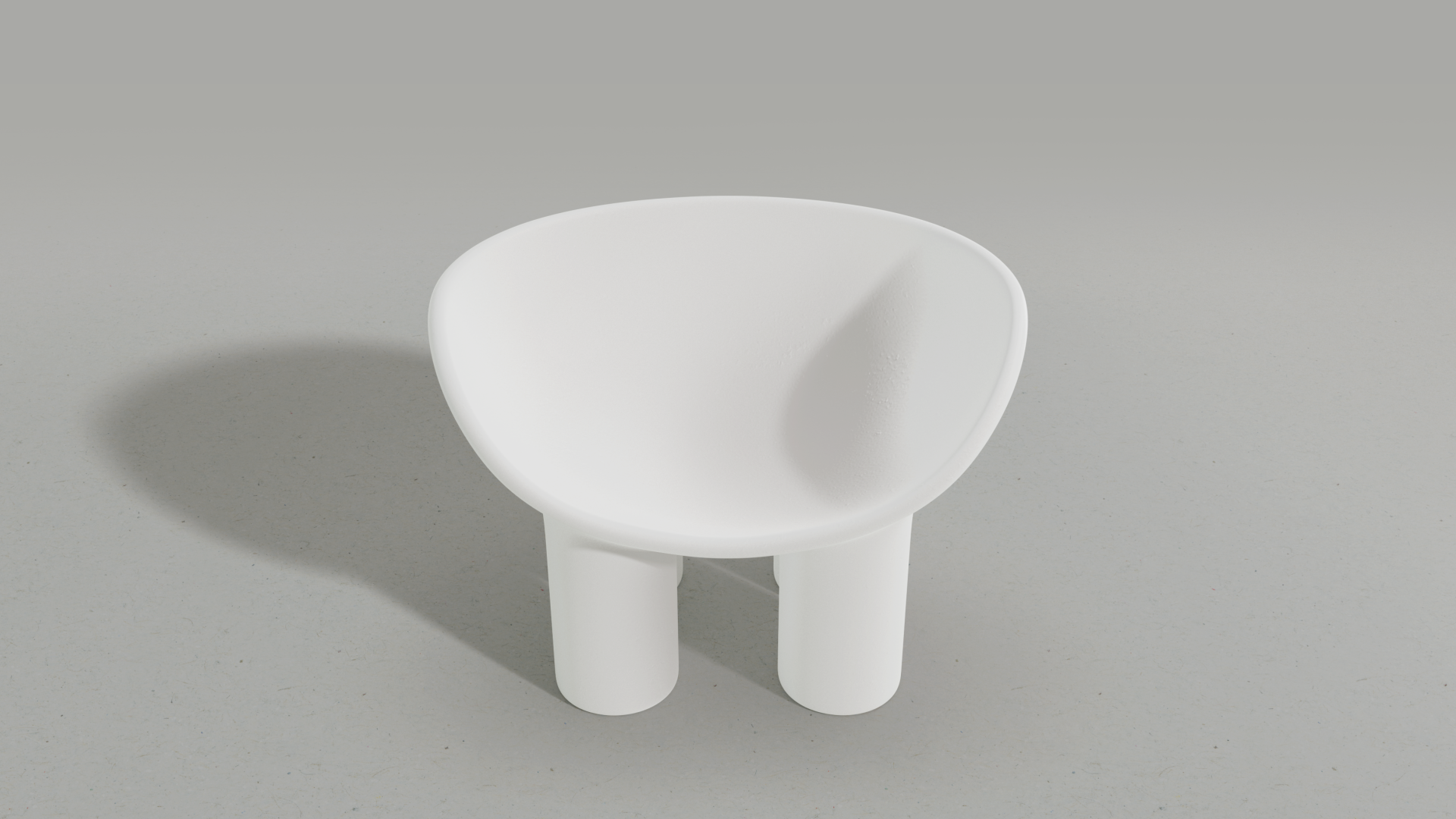 Big Bowl Chair, White