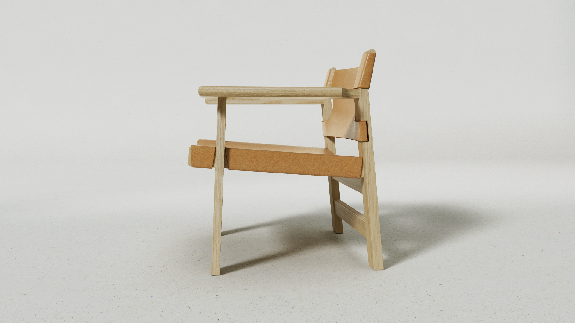 Atlas Armchair, Brown Leather