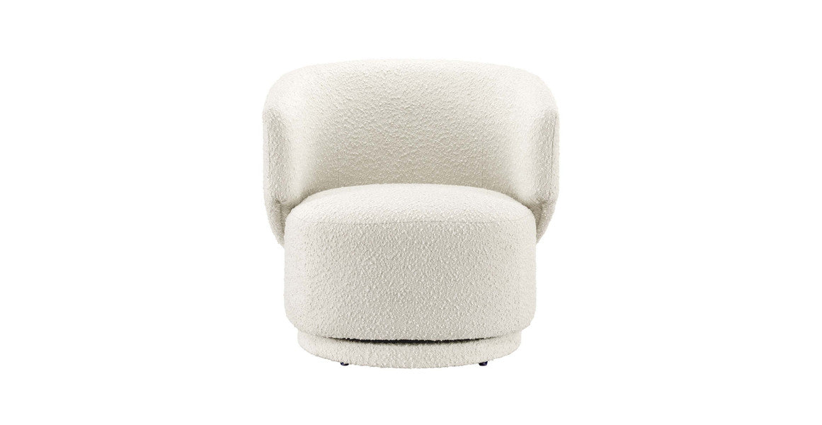 Celestia Boucle Fabric Swivel Chair