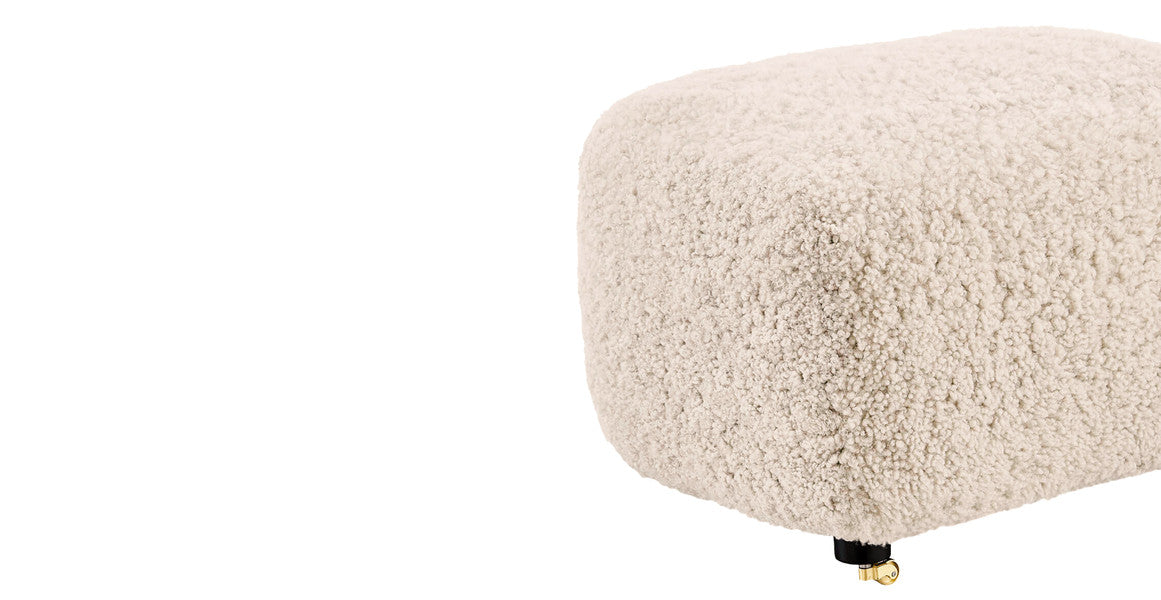 The Tired Man Sheepskin Lounge Chair & Footstool