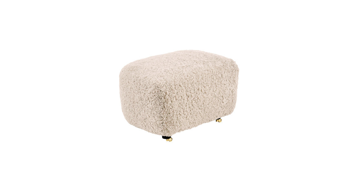 The Tired Man Sheepskin Lounge Chair & Footstool