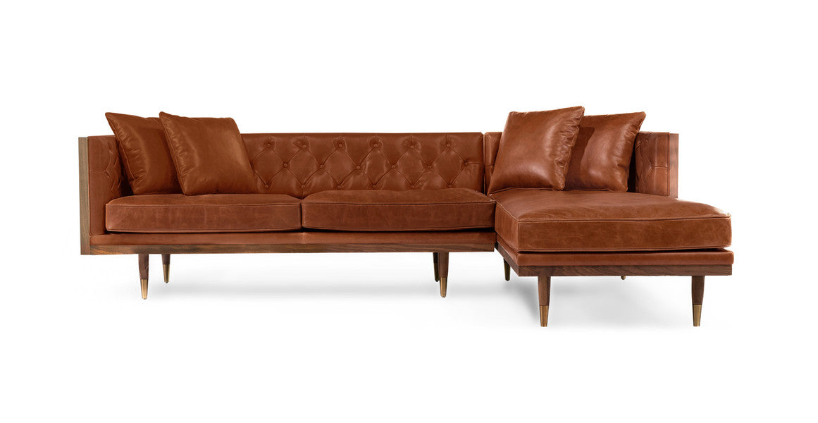 Woodrowy Neo 99' Leather Sofa Sectional Right