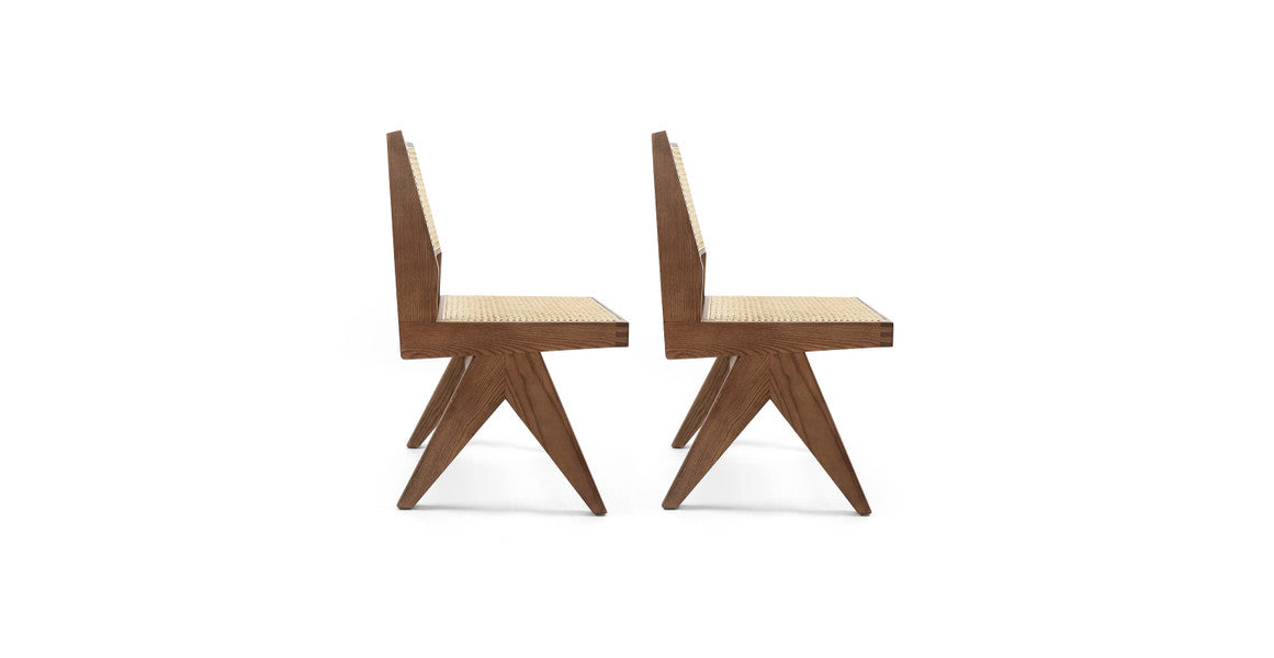 Jeanneret Teak Dining Chairs (set of 2)
