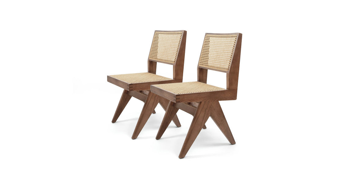 Jeanneret Teak Dining Chairs (set of 2)