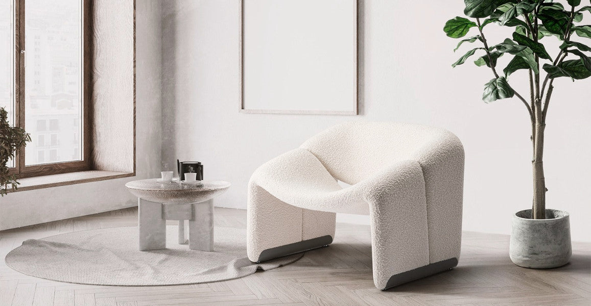 Groovy Modern Boucle Chair