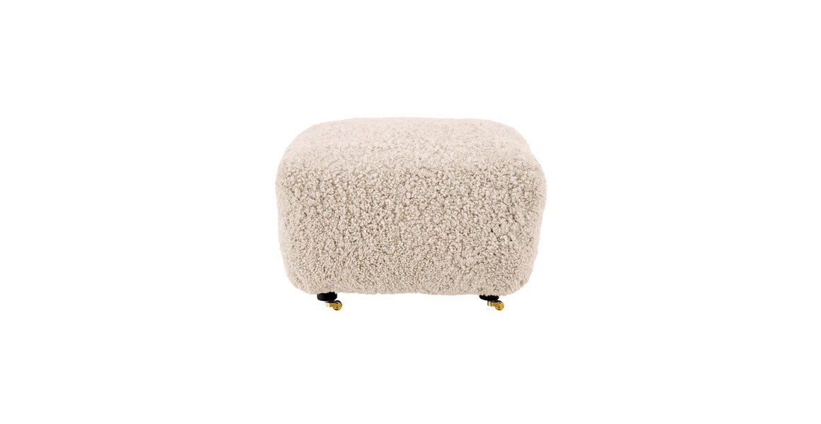 The Tired Man Sheepskin Lounge Chair & Footstool