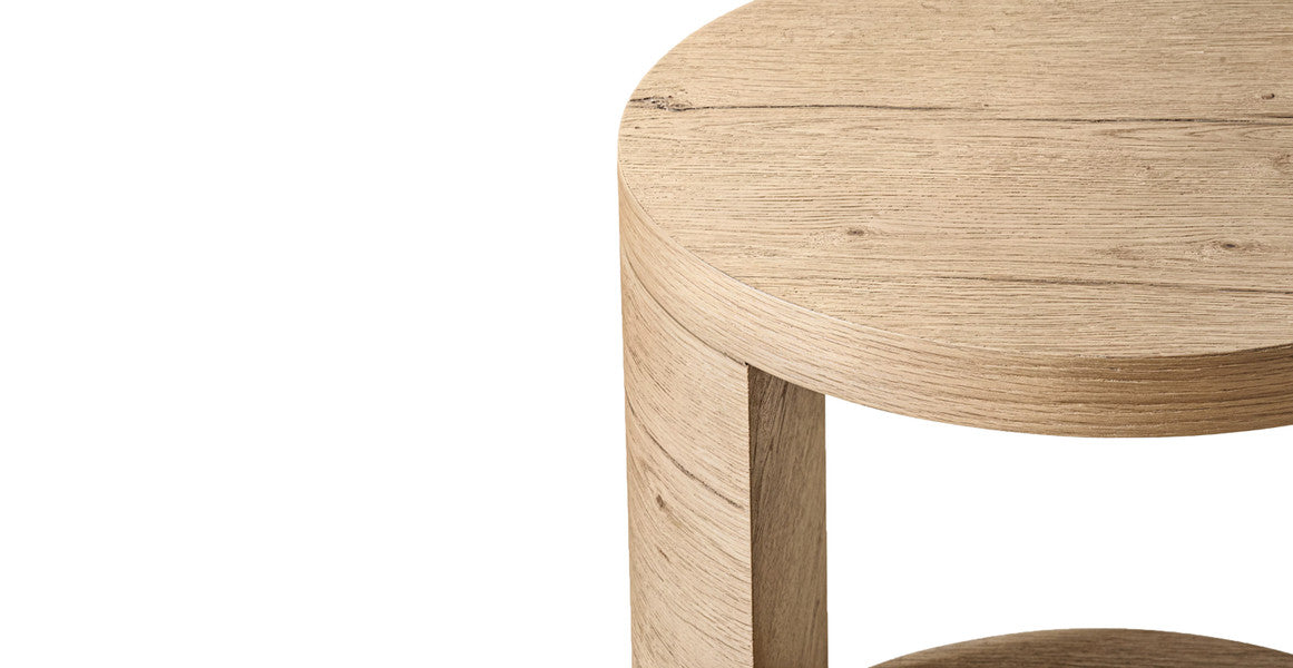 Lumora Round Solid Wood Side Table