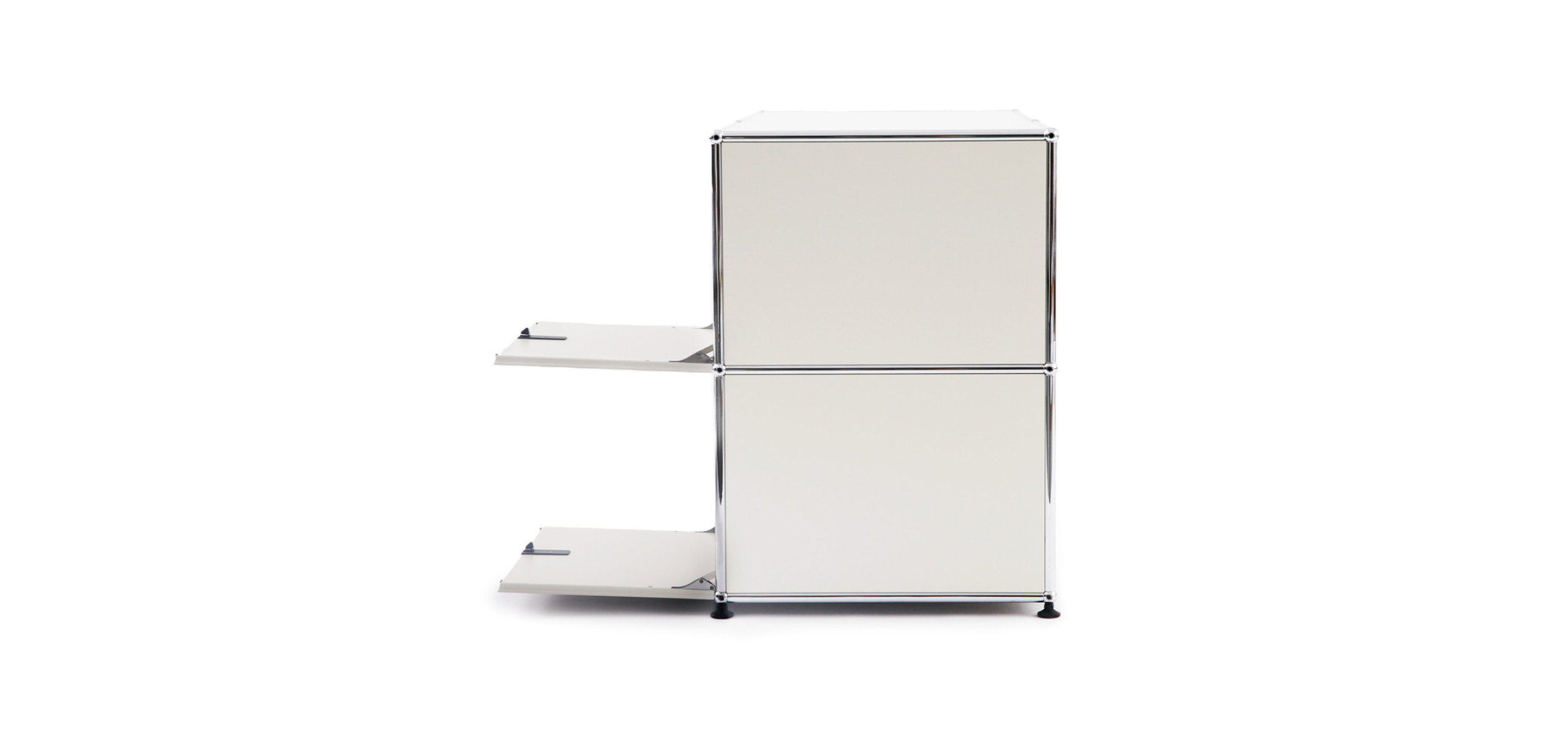 Modern Storage Desk Unit, White