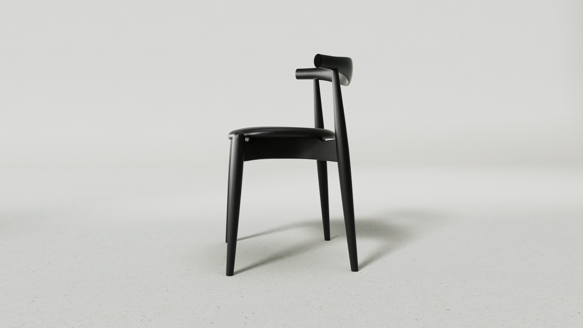 Archway Chair, Black Wood