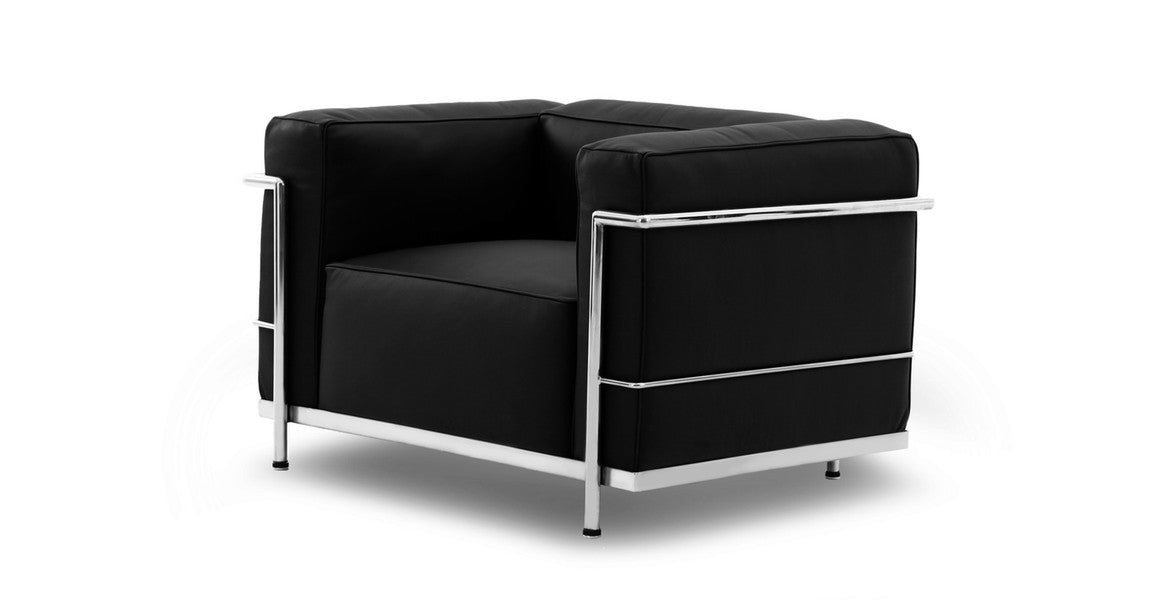 Cubist Wide Chair, Aniline Leather