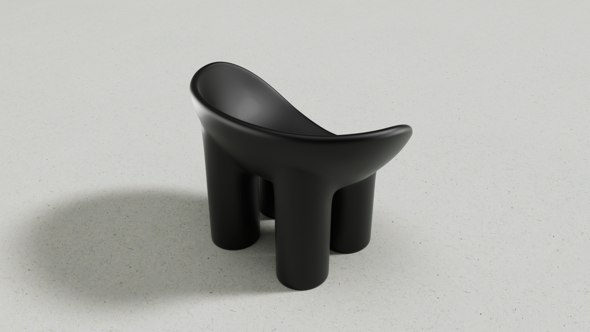 Big Bowl Chair, Black
