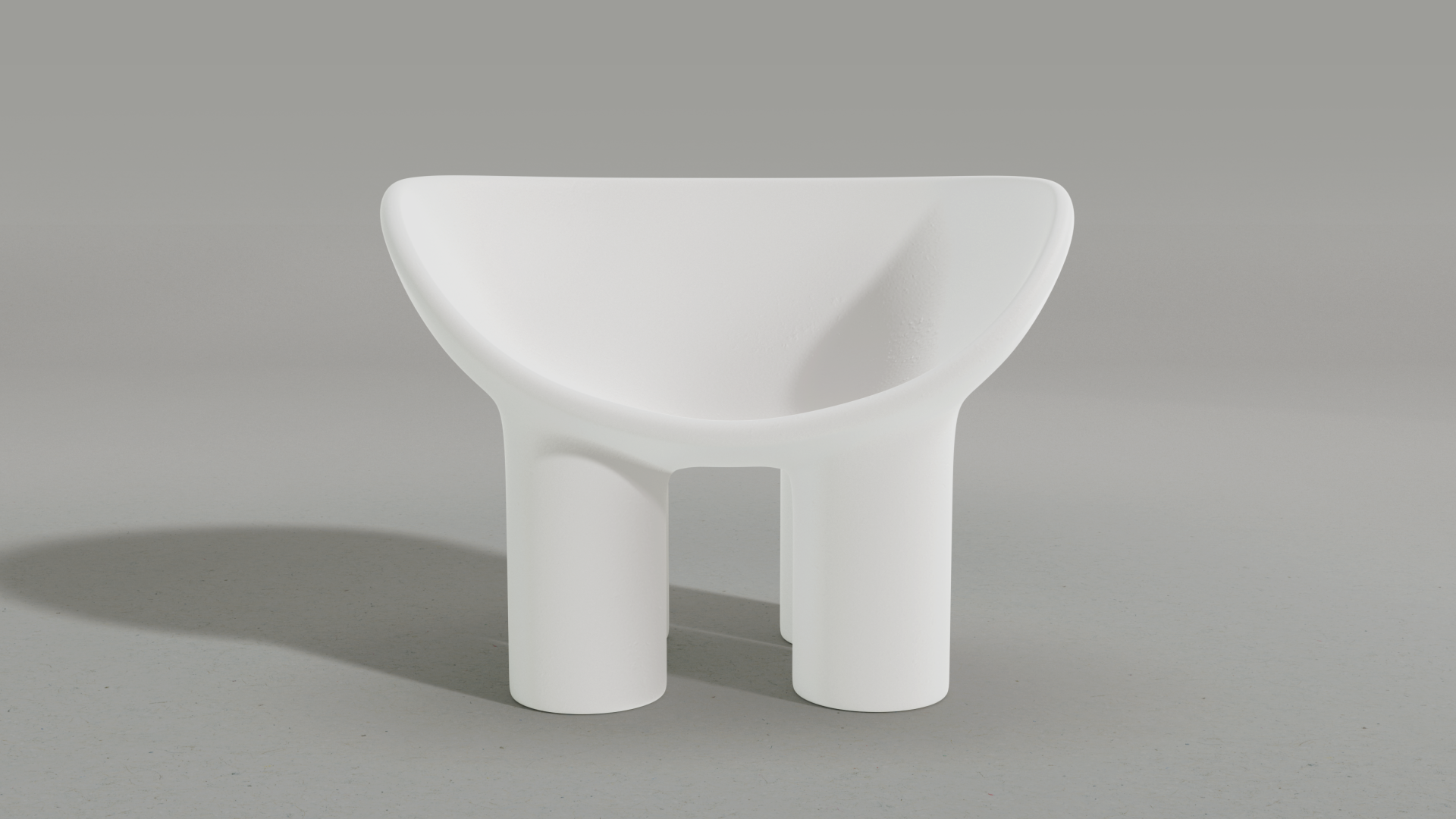 Big Bowl Chair, White