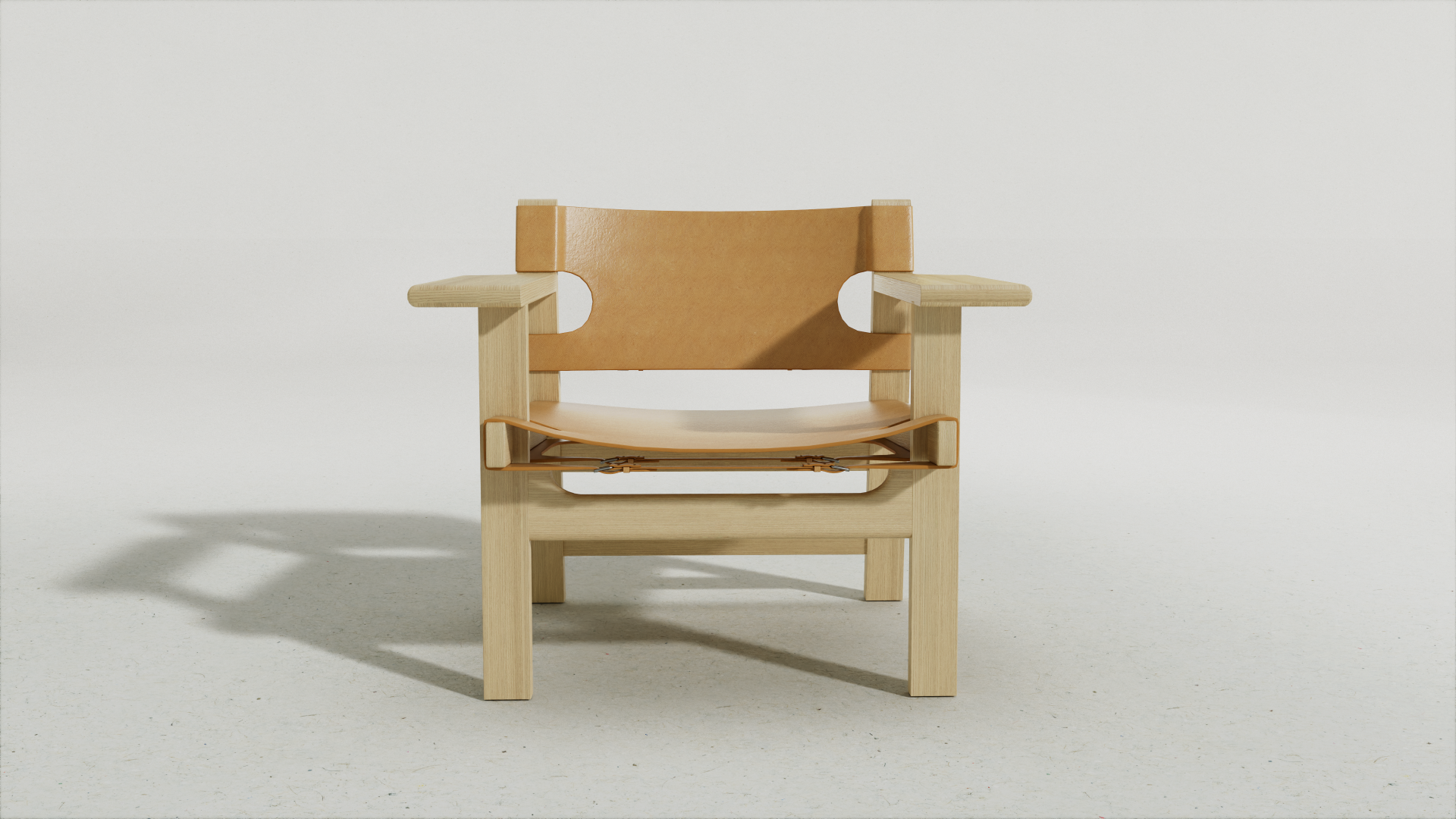 Atlas Armchair, Brown Leather