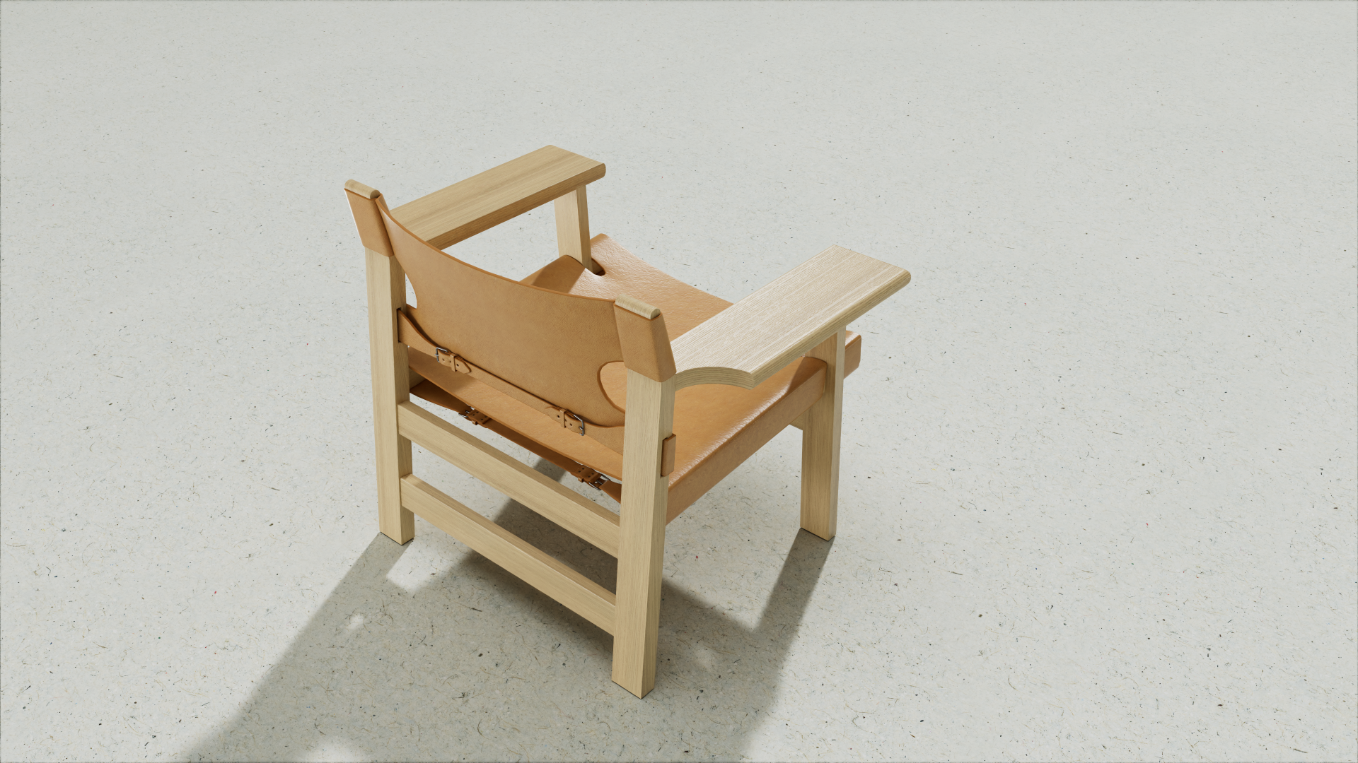 Atlas Armchair, Brown Leather