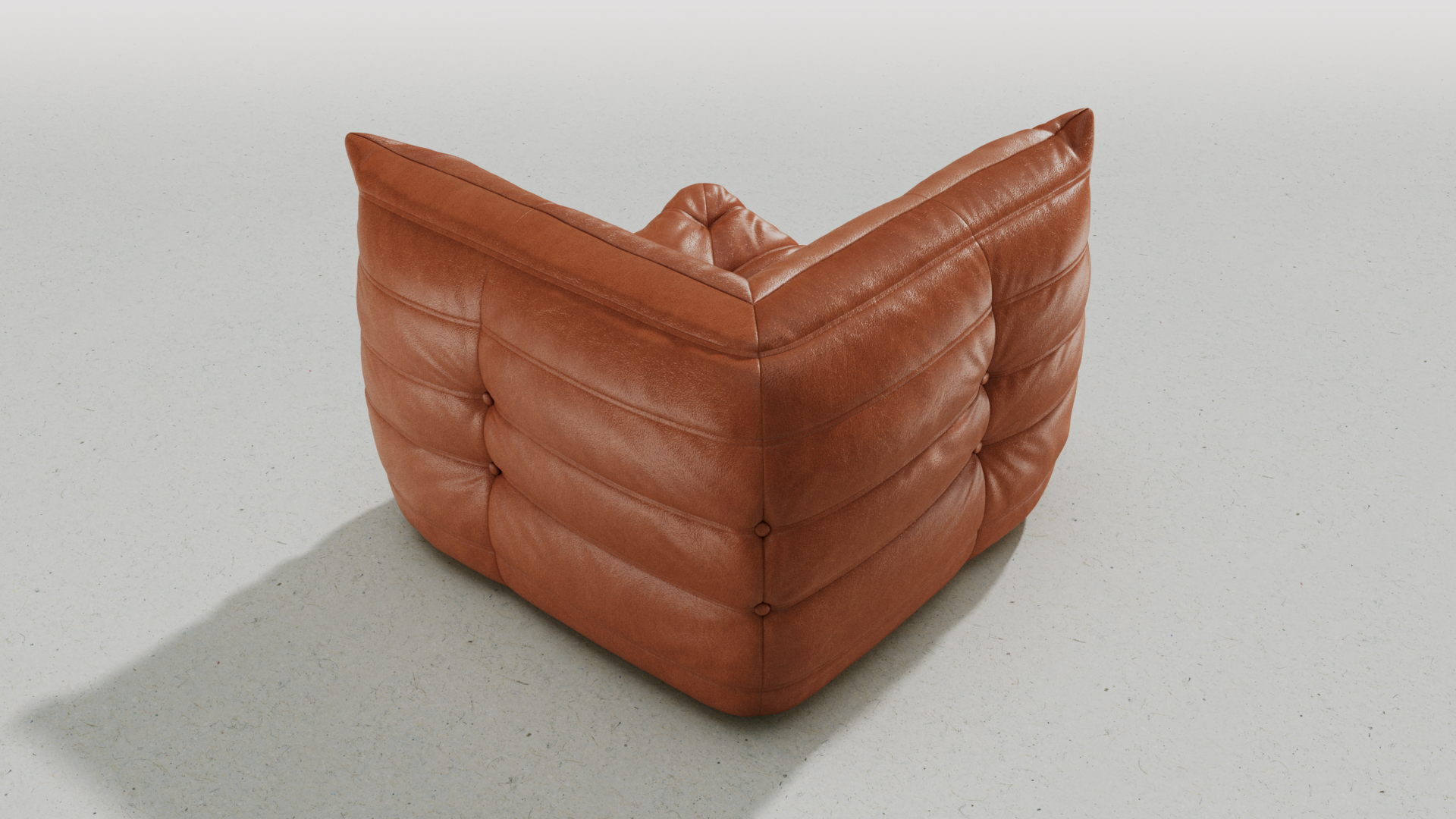 Ebb Leather Lounge Chair, Corner