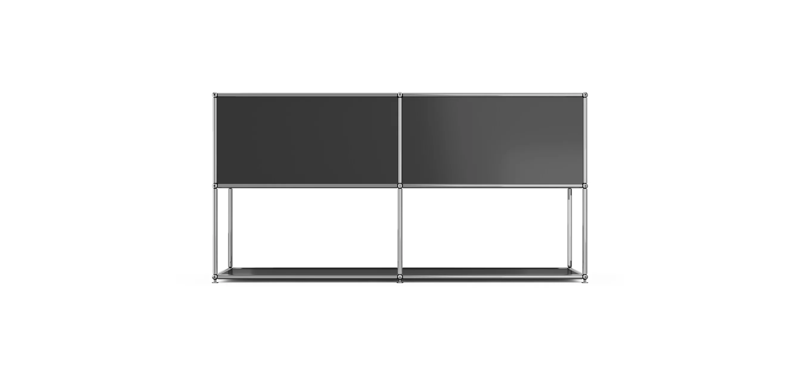 Moduline Credenza 2 Sections, Black