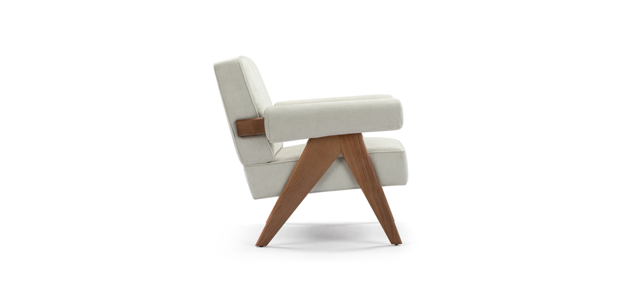Jeanneret Capitol Complex Armchair, Performance Felt
